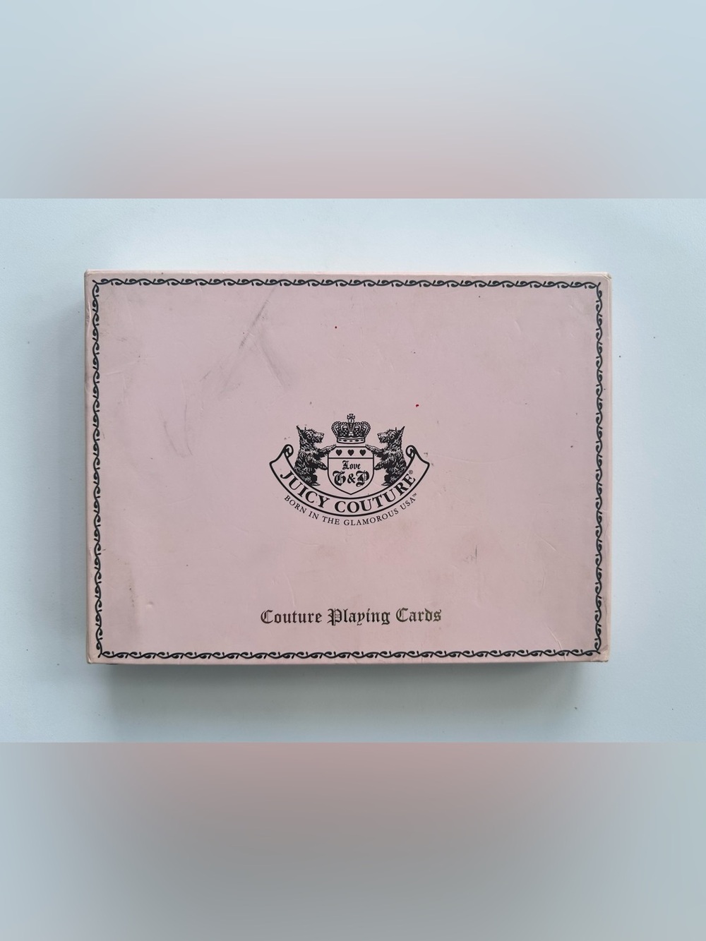 Juicy Couture Pale Pink Playing Cards Set vintage y2k VERY RARE